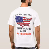 Ich verpflichte mich, GOP auszuSTIMMEN T-Shirt (Rückseite)