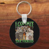 Ich verpflichte mich zu Steuerbetrug Funny Offensi Schlüsselanhänger (Vorderseite)