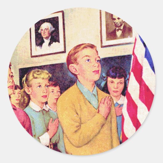 Ich verpflichte mich zur Flagge Runder Aufkleber (Vorderseite)