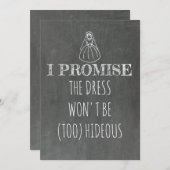 Ich verspreche Bridesmaid / Vorschlag zur Trauzeug Einladung (Vorne/Hinten)