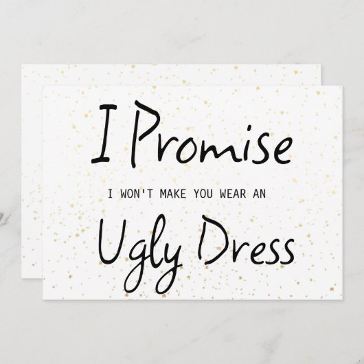 Ich verspreche, dass ich dich dazu bringen werde, (Vorne/Hinten)