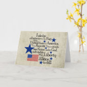 Ich verspreche die Legitimation für die Flagge Karte (Gelbe Blume)