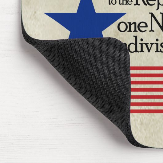 Ich verspreche die Legitimation für die Flagge Mousepad (Ecke)