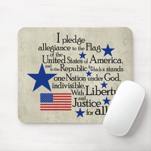 Ich verspreche die Legitimation für die Flagge Mousepad (Mit Mouse)