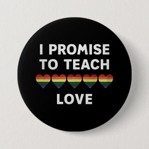 Ich verspreche, die LGBT-Q-Liebe als stolzen Lehre Button