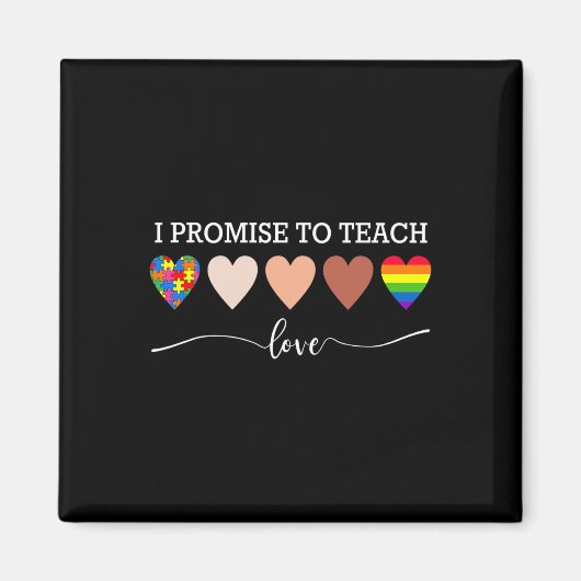 Ich verspreche, die Liebe zu schulen, dass sie sic Magnet (Vorne)