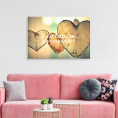 Ich verspreche dir meine Herzkunst Leinwanddruck (Insitu (Wohnzimmer))