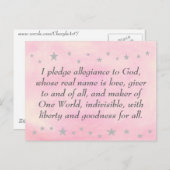 Ich verspreche Gott Treue, Postkarte (Vorne/Hinten)