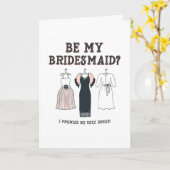 Ich verspreche kein hässliches Kleid Funny Bridesm Karte (Gelbe Blume)