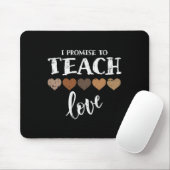 Ich verspreche, Liebe Melanin Herz Schwarze Geschi Mousepad (Mit Mouse)