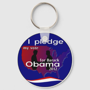 Ich verspreche meine Abstimmung für Barack Obama Schlüsselanhänger