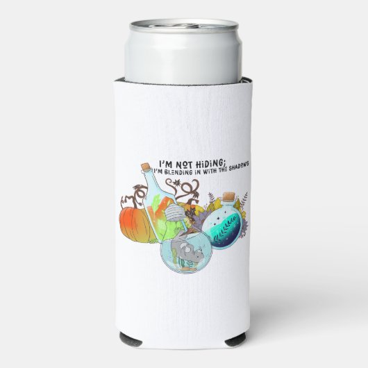 Ich verstecke mich nicht; ich vermische mich in lu selters dosenkühler (Seltzer Rückseite)