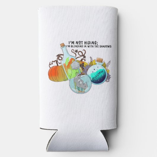 Ich verstecke mich nicht; ich vermische mich in lu selters dosenkühler (Rückseite)