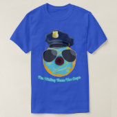 Ich verstecke mich vor den Polizisten Funny Donut  T-Shirt (Design vorne)