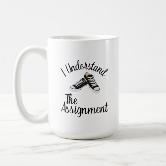 Ich verstehe das Geschenk für die blaue Kundgebung Kaffeetasse (Links)