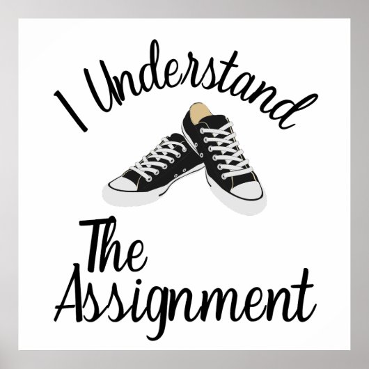 Ich verstehe das Geschenk für die blaue Kundgebung Poster (Vorne)