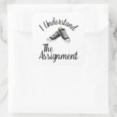 Ich verstehe das Geschenk für die blaue Kundgebung Quadratischer Aufkleber (Tasche)