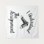 Ich verstehe das Geschenk für die blaue Kundgebung Wandteppich (Vorderseite (Horizontal))