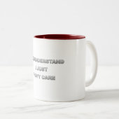 Ich verstehe, dass es mir einfach egal ist zweifarbige tasse (VorderseiteRechts)