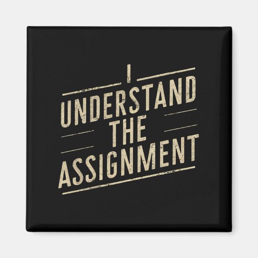 Ich verstehe den Auftrag 2024 von Vote Kamala Magnet (Vorne)