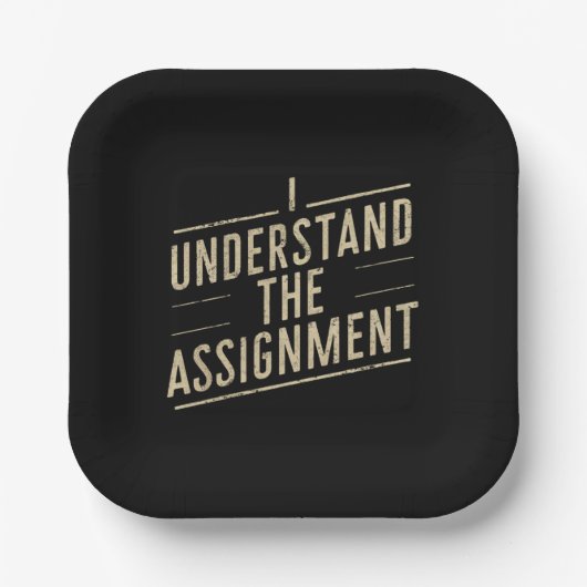 Ich verstehe den Auftrag 2024 von Vote Kamala Pappteller (Vorderseite)