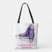 Ich verstehe die Art der "Assignment Blue Sneakers Tasche (Rückseite)