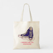 Ich verstehe die Art der "Assignment Blue Sneakers Tragetasche (Rückseite)