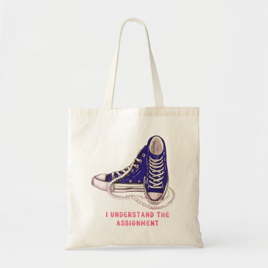 Ich verstehe die Art der "Assignment Blue Sneakers Tragetasche (Vorne)
