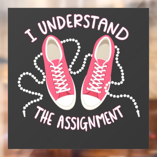 Ich verstehe die Assignationskrüge und Perlen Fensteraufkleber (Blatt 2)