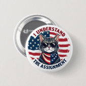Ich verstehe die Aufgabe Harris Walz Cat Lady Button (Vorne & Hinten)