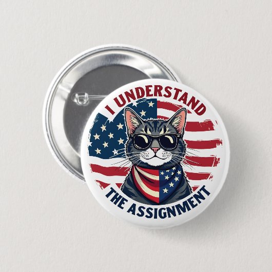 Ich verstehe die Aufgabe Harris Walz Cat Lady Button (Vorne & Hinten)