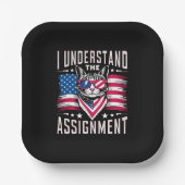 Ich verstehe die kinderlose Katze-Lady Pappteller (Vorderseite)