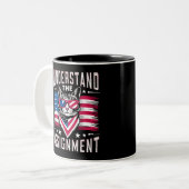 Ich verstehe die kinderlose Katze-Lady Zweifarbige Tasse (Vorderseite Links)
