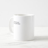 Ich verstehe die Zuordnung Kaffeetasse (Vorderseite Links)