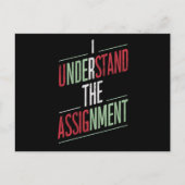 Ich verstehe die Zuweisung 2024 Postkarte (Vorderseite)