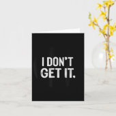 Ich verstehe es nicht Briefmarke Karte (Gelbe Blume)