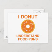 Ich verstehe Essenspistolen nicht Postkarte (Vorne/Hinten)