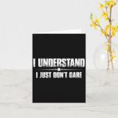 Ich verstehe, ich kümmere mich einfach nicht _ - karte (Gelbe Blume)