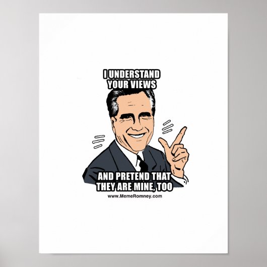 ICH VERSTEHE IHRE ANSICHTEN POSTER (Vorne)