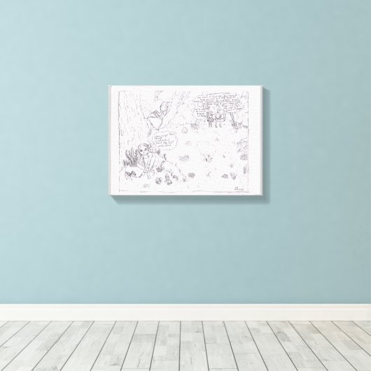 Ich verstehe, sie verstehen es nicht leinwanddruck (Insitu (Holzboden))