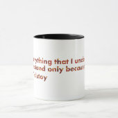 ... Ich verstehe, weil ich Liebe (Tolstoi Zitat) Tasse (Zentrum)