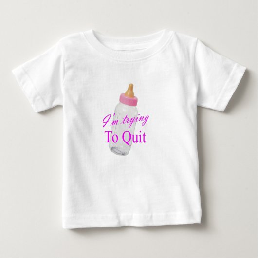 Ich versuche aufzuhören baby t-shirt (Vorderseite)