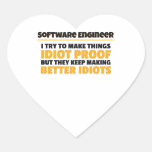 Ich versuche, den Softwareingenieur zu testen Herz-Aufkleber