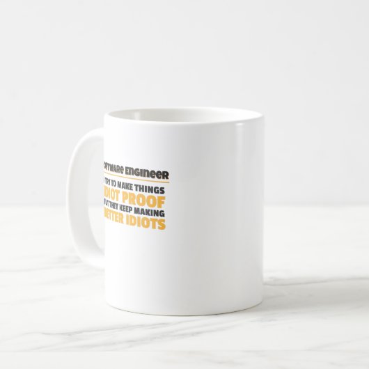 Ich versuche, die Dinge zu einem unabhängigen Soft Kaffeetasse (Vorderseite Links)
