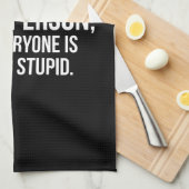 Ich versuche, eine Nizza Person zu sein - lustige Küchentuch (Viertel Falte)