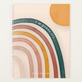 Ich versuche es | Funny Rainbow Monogram Planer (Vorderseite)