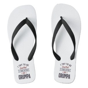 Ich versuche, gut zu sein, aber ich nehme nach mei badesandalen