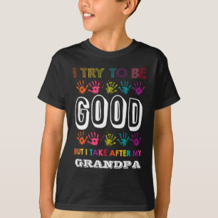 Ich versuche, gut zu sein, aber ich nehme nach mei T-Shirt