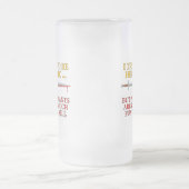 Ich versuche, heroisch zu sein mattglas bierglas (Mittel)