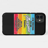 Ich versuche heute Phantastisch zu sein Case-Mate iPhone Hülle (Rückseite (Horizontal))